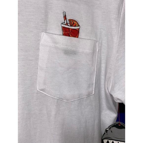 NWT Party sharks, white T-shirt men’s size small - Picture 4 of 8